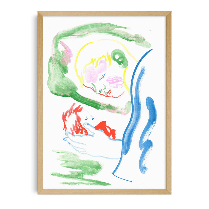 PONYO SUR LA FALAISE- 29,7 x 42 cm (A3) — by Gaelle Loth