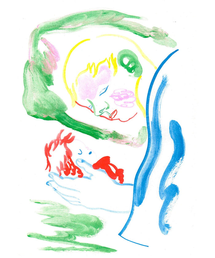 PONYO SUR LA FALAISE- 29,7 x 42 cm (A3) — by Gaelle Loth