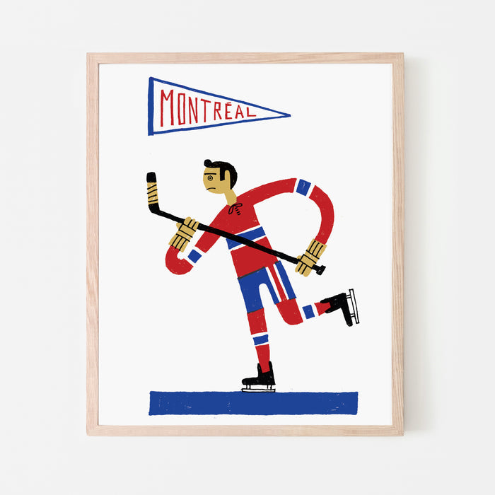 Poster HOCKEY, 8" X 10" — by Benoit Tardif