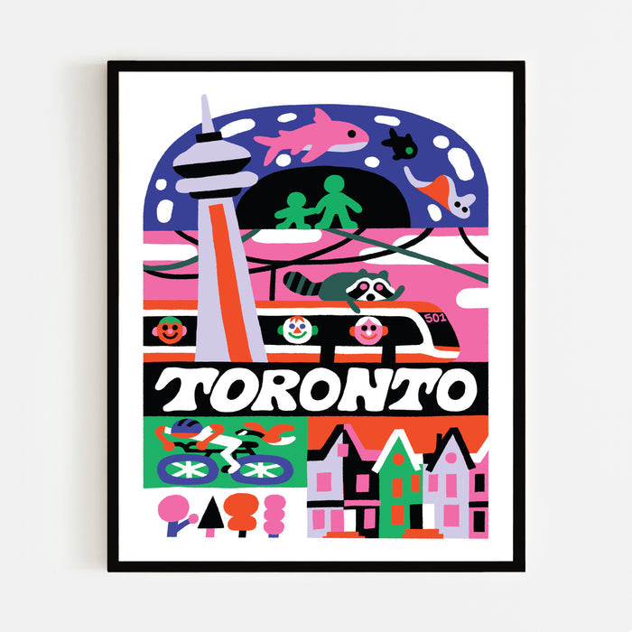 Poster TORONTO ICONS, 8" x 10" — by Jess Hannigan