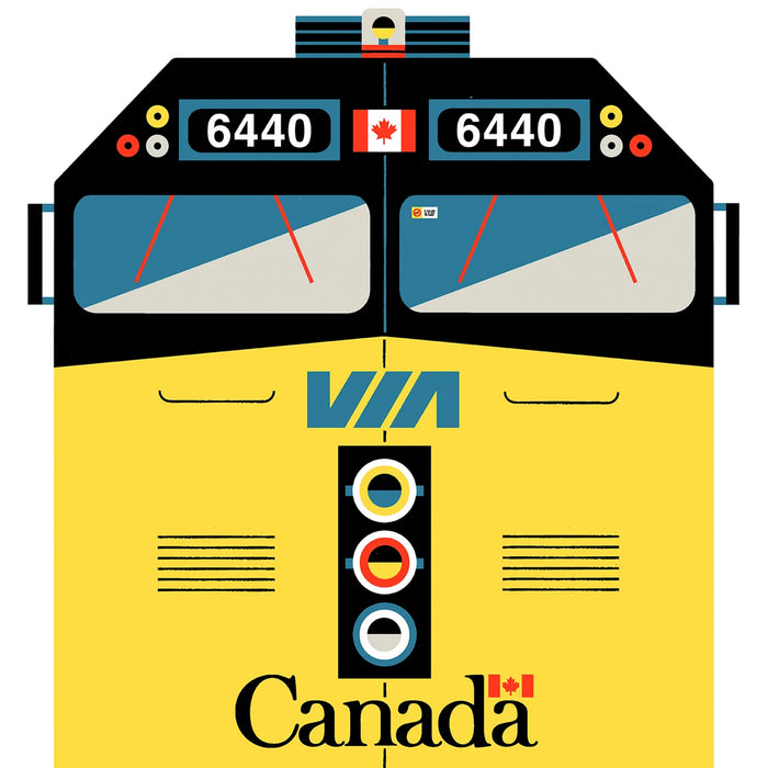 Poster VIA RAIL no. 6440 (multiple sizes) — by Raymond Biesinger