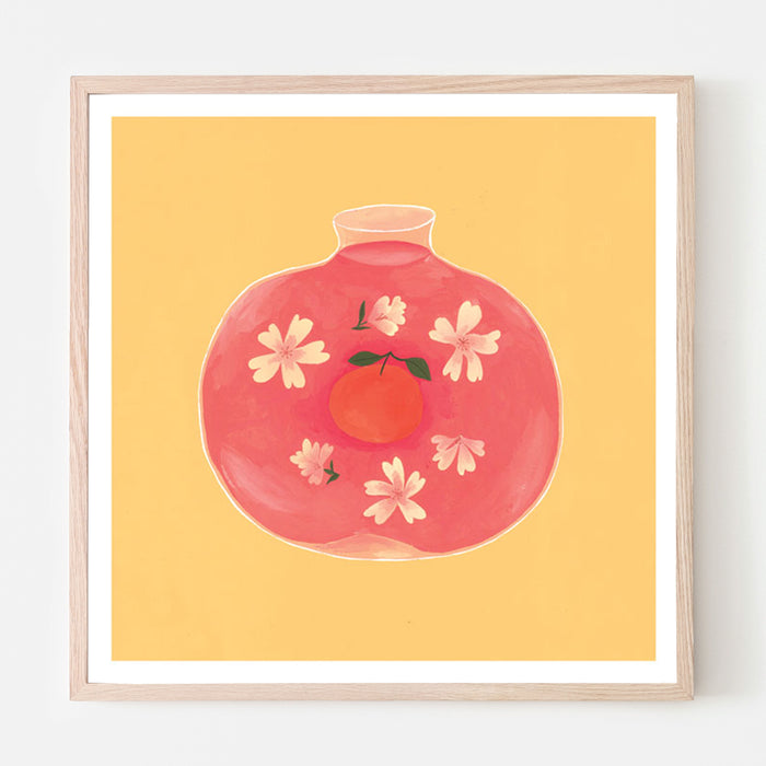 POTION À L’ORANGE, 20" X 20" — by Isabelle Feliu
