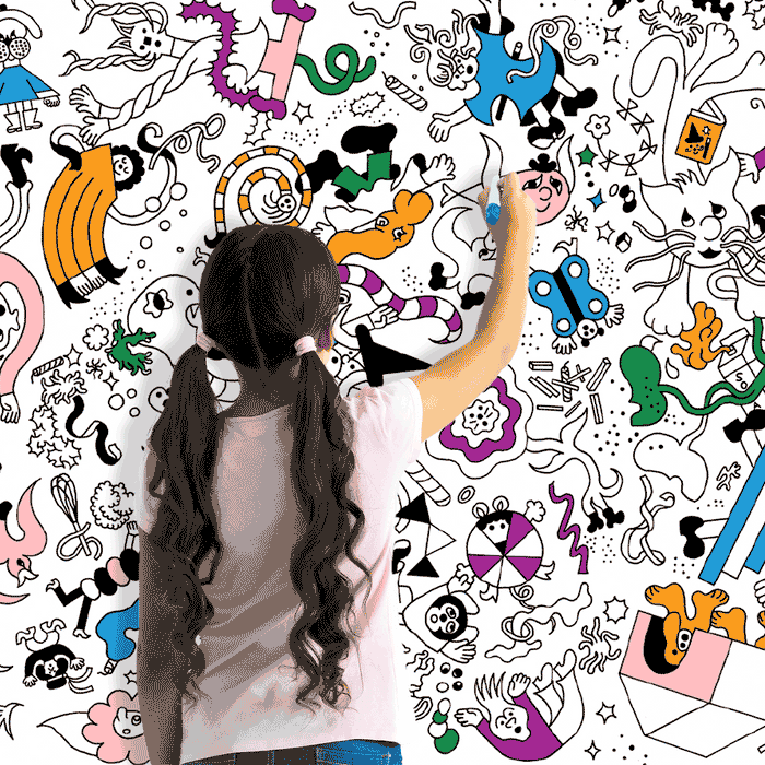 PSYCHEDELIQUE –  Giant Colouring Poster, 60 x 36" — by Mathieu Labrecque