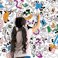 PSYCHEDELIQUE –  Giant Colouring Poster, 60 x 36" — by Mathieu Labrecque