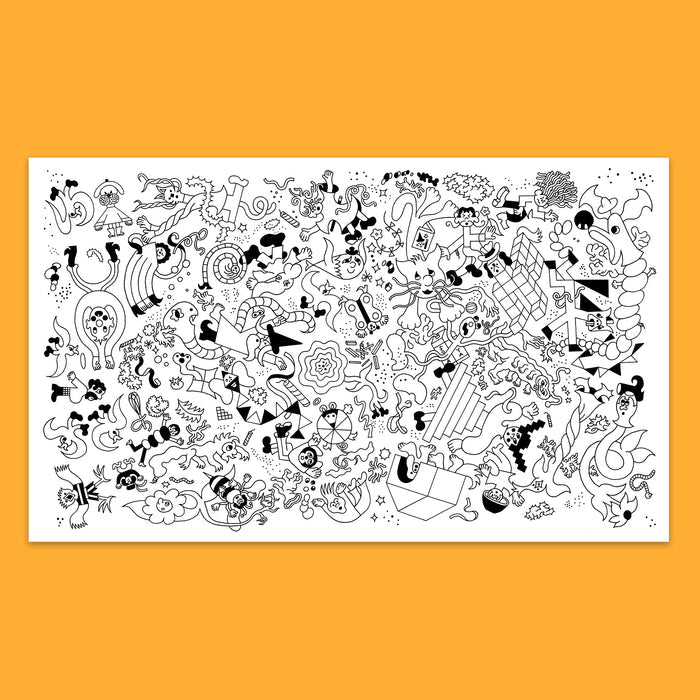 PSYCHEDELIQUE –  Giant Colouring Poster, 60 x 36" — by Mathieu Labrecque