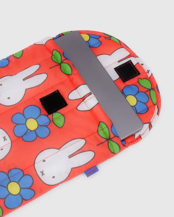 PUFFY LAPTOP SLEEVE “Flower Miffy“ (Multiple Sizes) — by Baggu