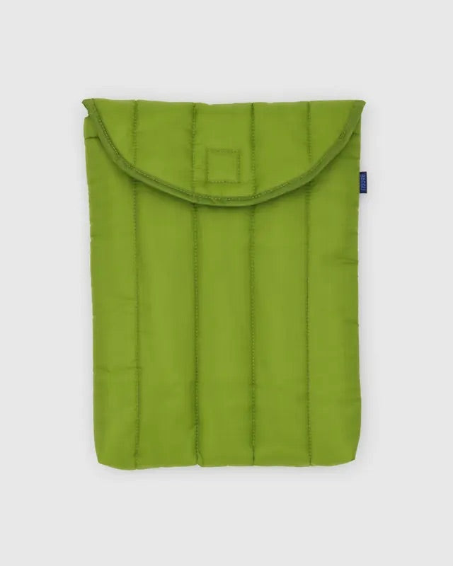 PUFFY LAPTOP SLEEVE, “Green Juice” 13"/14" — by Baggu