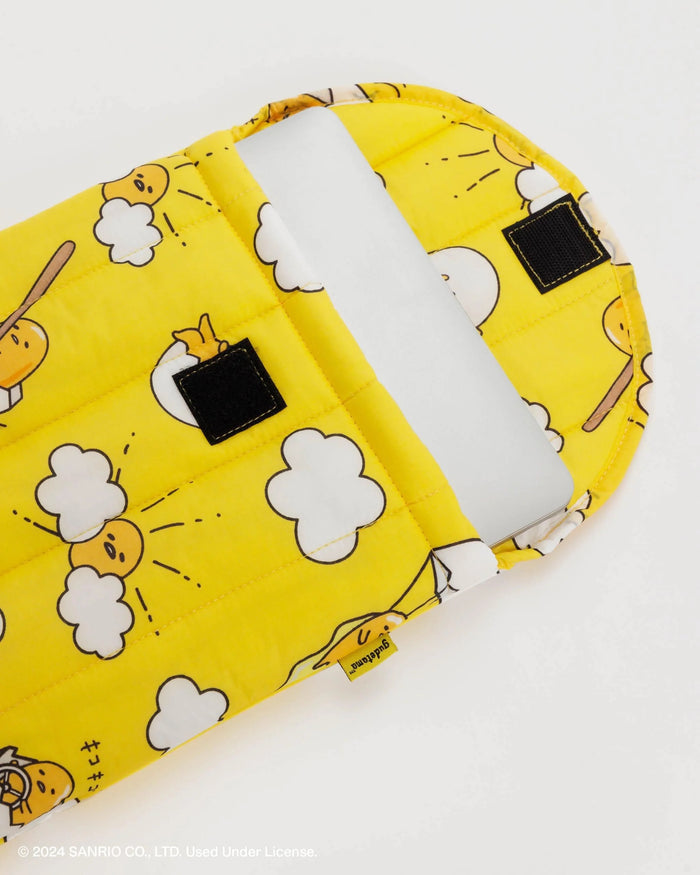 PUFFY LAPTOP SLEEVE, GUDETAMA 13"/14" — by Baggu