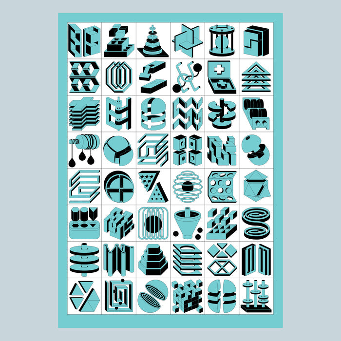 PUZZLES, 50x70 cm  — Screen Print by Jesse Jacobs