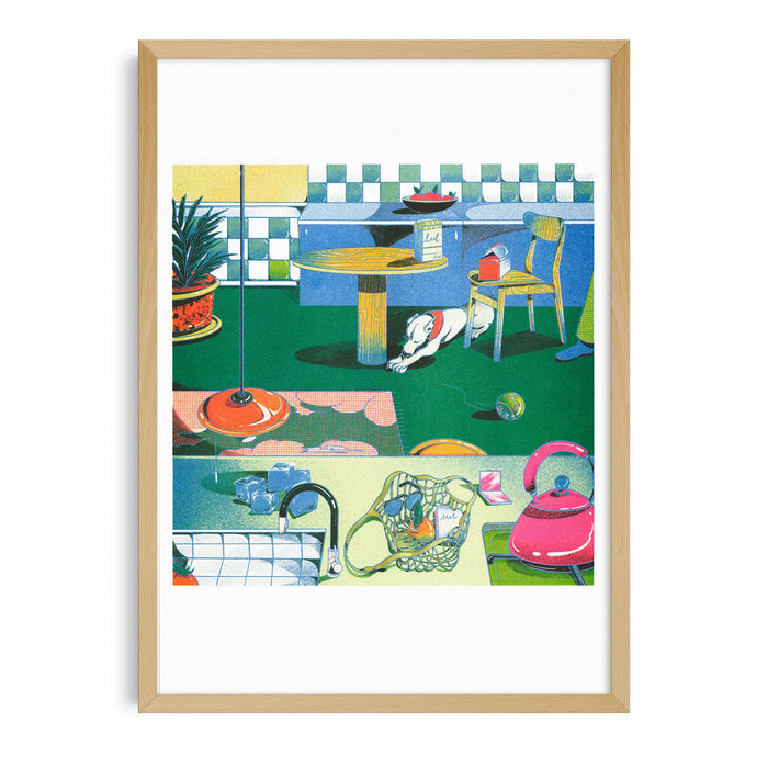 QUAD IN QUAD ROOM - 29,7 x 42 cm — by Beya Panicha