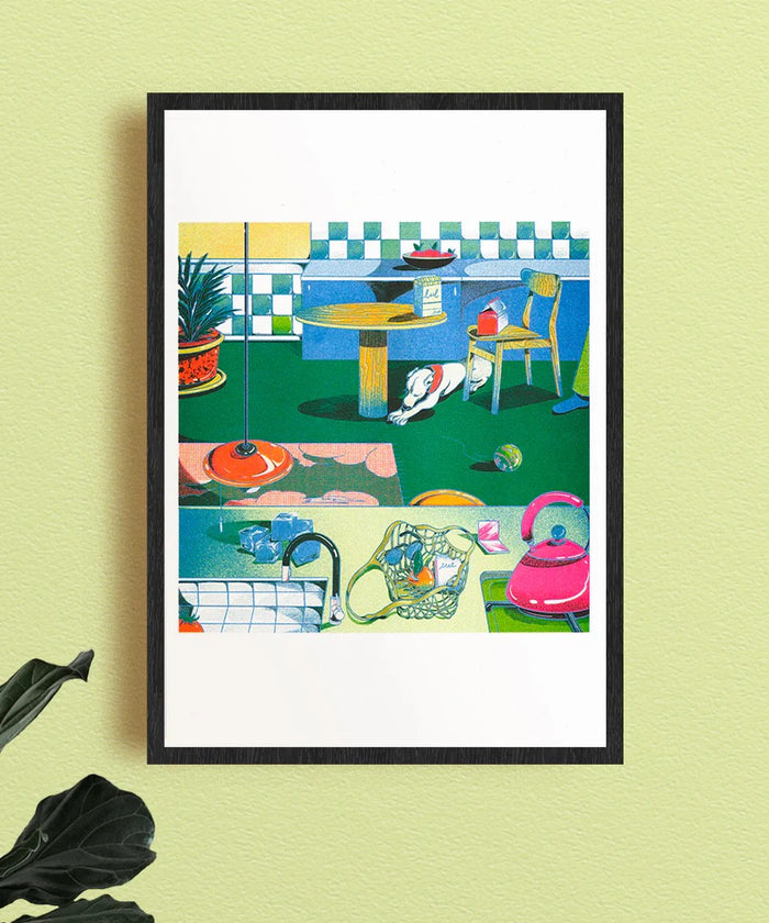 QUAD IN QUAD ROOM - 29,7 x 42 cm — by Beya Panicha