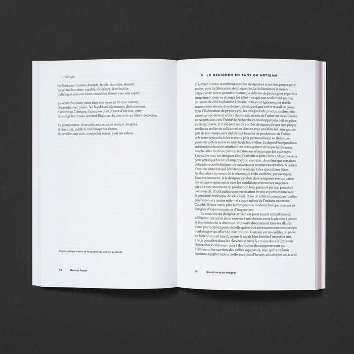 QU’EST-CE QU’UN DESIGNER : OBJETS. LIEUX. MESSAGES. — by Norman Potter