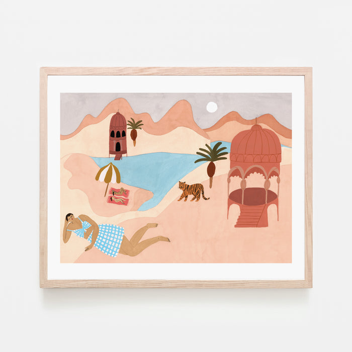 QUIET BEACH, 10" X 8" — by Isabelle Feliu