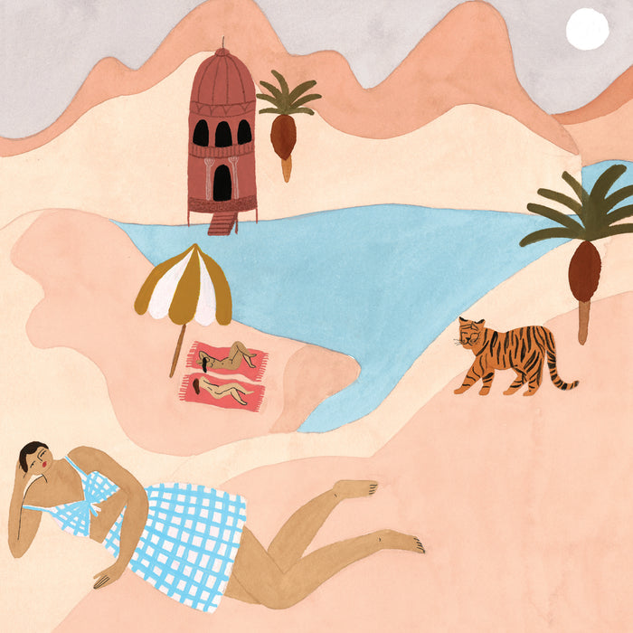 QUIET BEACH, 10" X 8" — by Isabelle Feliu