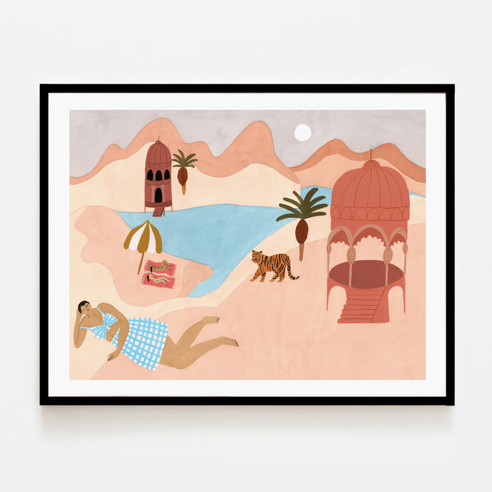QUIET BEACH, 24" X 18" — by Isabelle Feliu