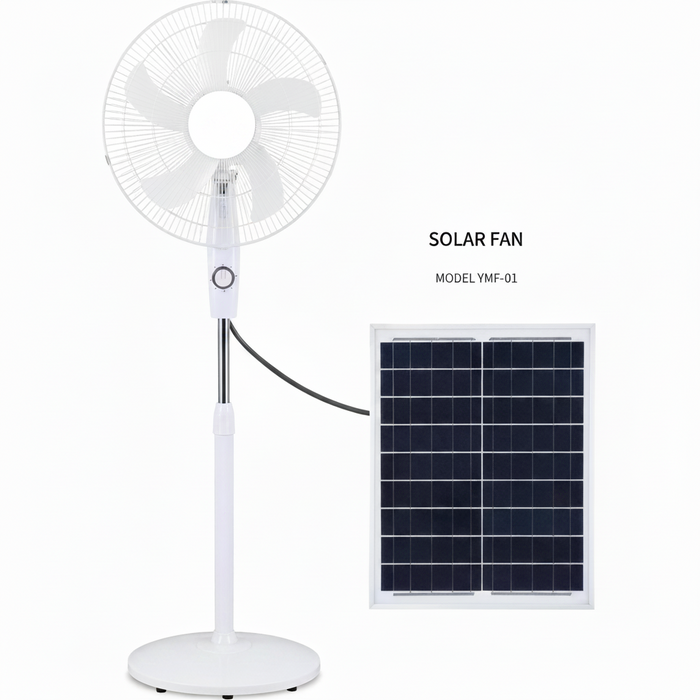 Rechargeable Solar Fan 12000mAh – Solar Powered Fan for Home, Camping & Off-Grid Use | Y7-01