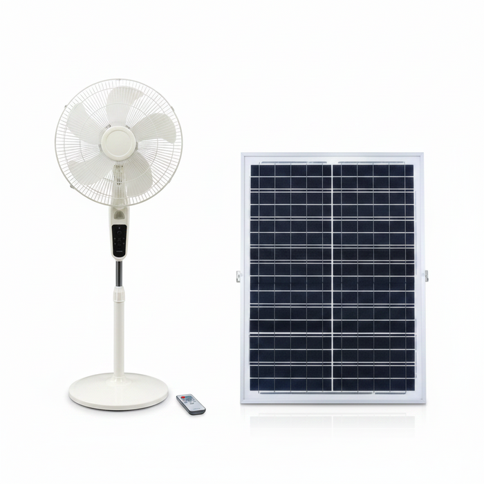 Rechargeable Solar Fan 18000mAh – High-Capacity Solar Powered Fan for Home, Camping & Off-Grid | Y7-02