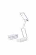 Rechargeable Table Lamp White – Compact Fold-Up Portable Desk Light | Model 7227