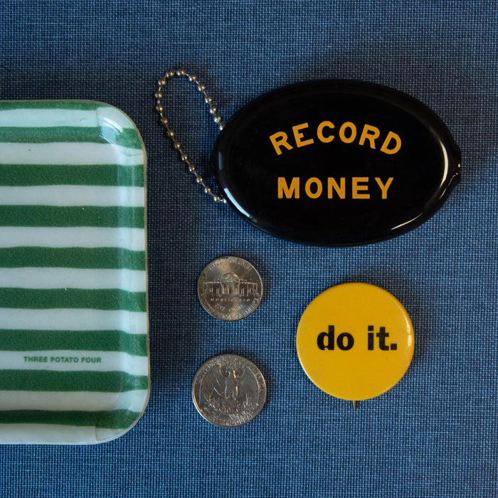 "RECORD MONEY" COIN POUCH