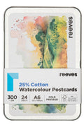 Reeves Watercolour Postcards 300gsm 24 Sheets
