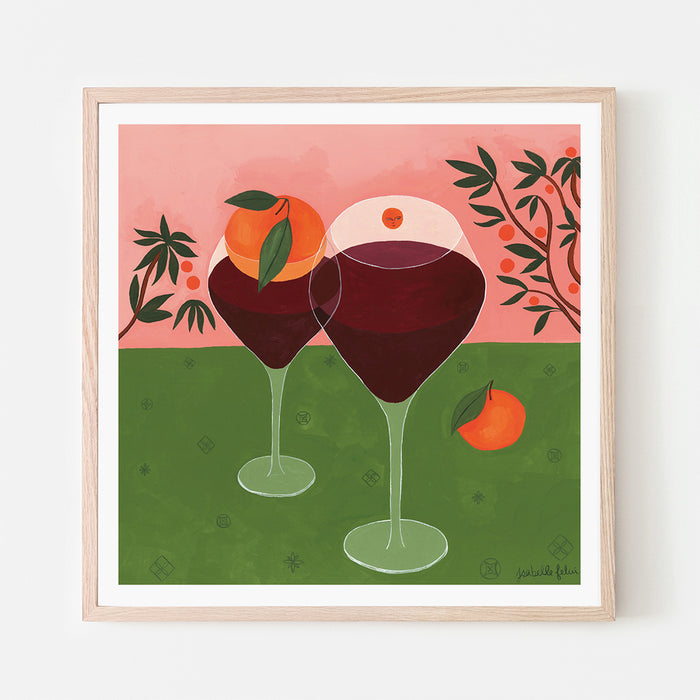 RENDEZ-VOUS À L’ORANGERIE, 20" X 20" — by Isabelle Feliu