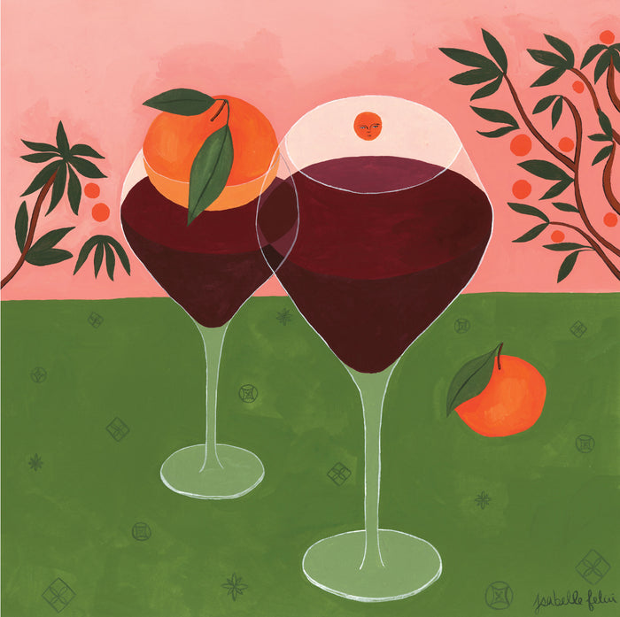 RENDEZ-VOUS À L’ORANGERIE, 20" X 20" — by Isabelle Feliu