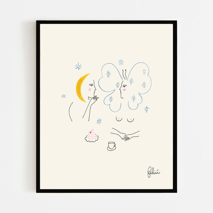 RENDEZ-VOUS MATINAL, 8" x 10" — by Isabelle Feliu