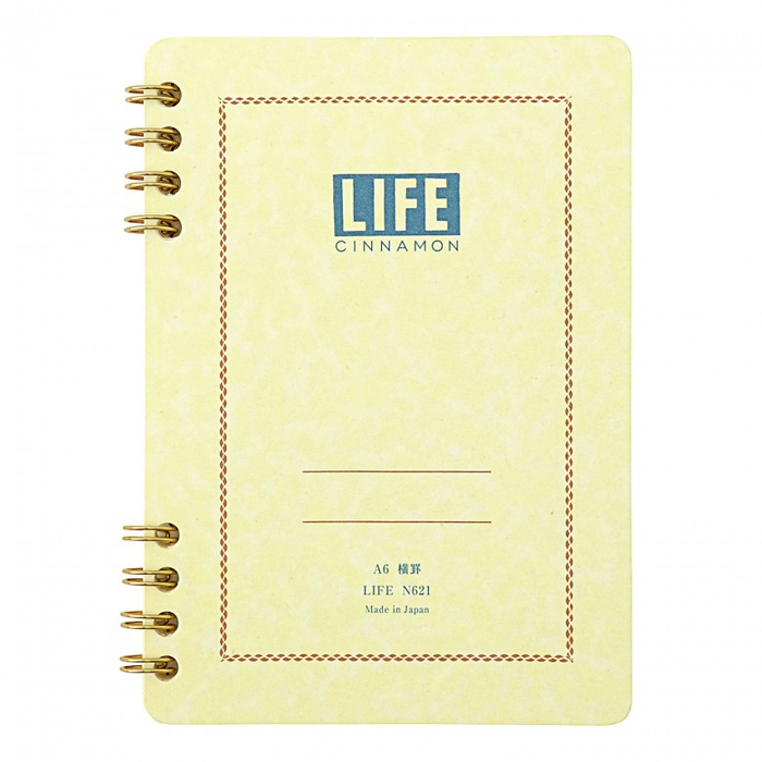 RINGED NOTEBOOK, RULED AND SECTION A6 — by L!FE