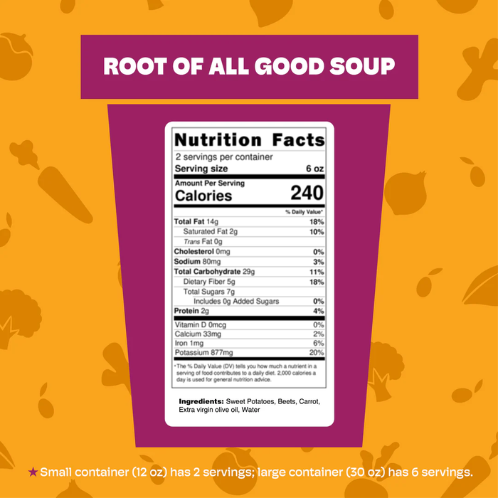 Root of All Good Soup nutrition — antioxidant-rich, vegan, anti-inflammatory
