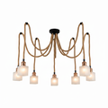 Rope Texture Dining Lamp 5019 FD-DZ8/60 – Artisan Rope-Finish Dining Pendant for Dining Rooms | Warm Ambient Textured Dining Table Light