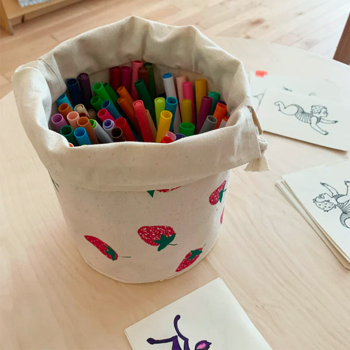 ROSE CIRCULAR BASKET — by La fée raille