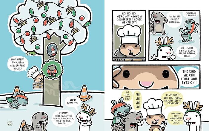 SCAREDY SQUIRREL GETS FESTIVE — by Melanie Watt