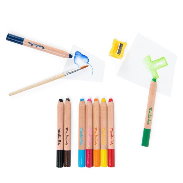 SCHMOUKS - 3-in-1 Colouring Pencils — by Moulin Roty