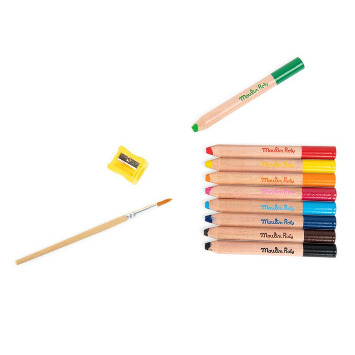 SCHMOUKS - 3-in-1 Colouring Pencils — by Moulin Roty