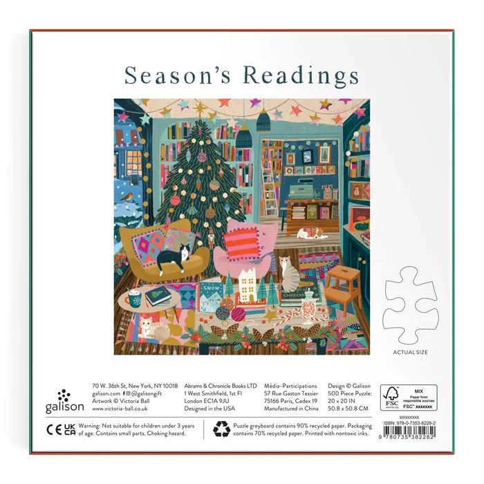 SEASONS READINGS, 500 PIECES PUZZLE — by Galison