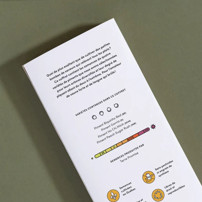 SEED BOX - CHILLI PEPPER COLLECTION — by Le nutritionniste urbain