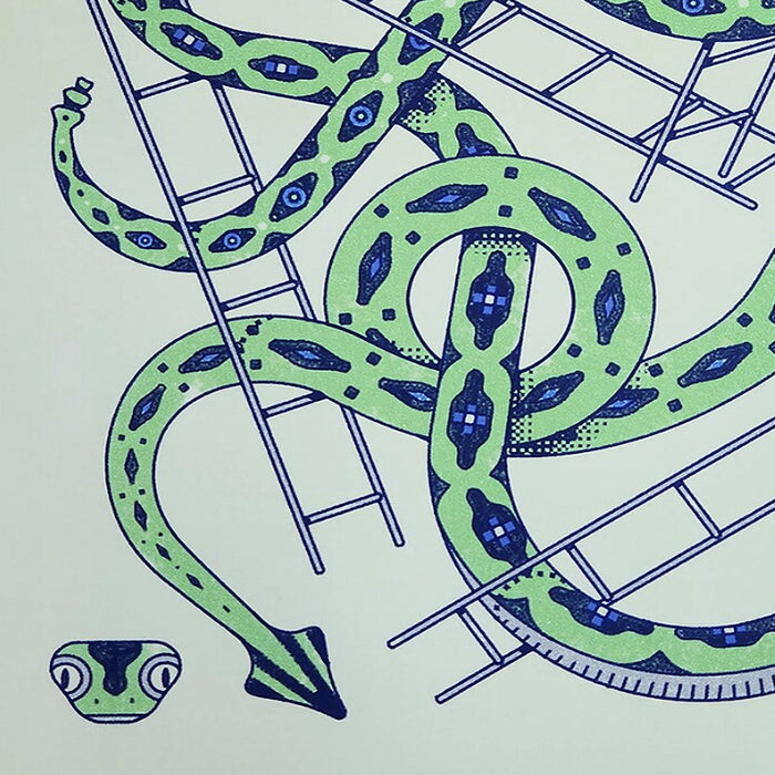 SERPENTS ET ÉCHELLES, 18" X 24" — by Simon L’Archevêque