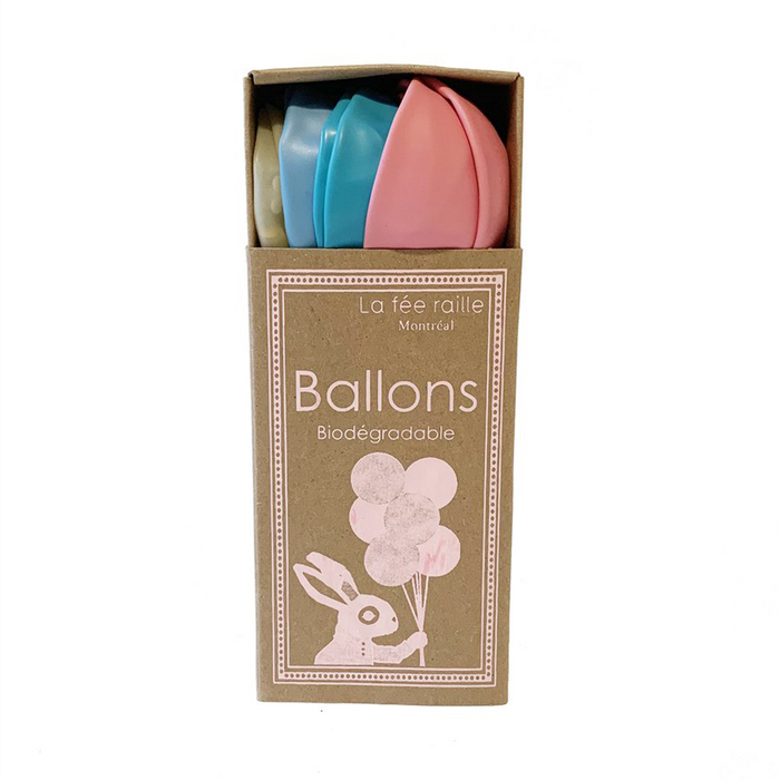 SET OF BIODEGRADABLE BALLOONS COTTON CANDY — by La fée raille