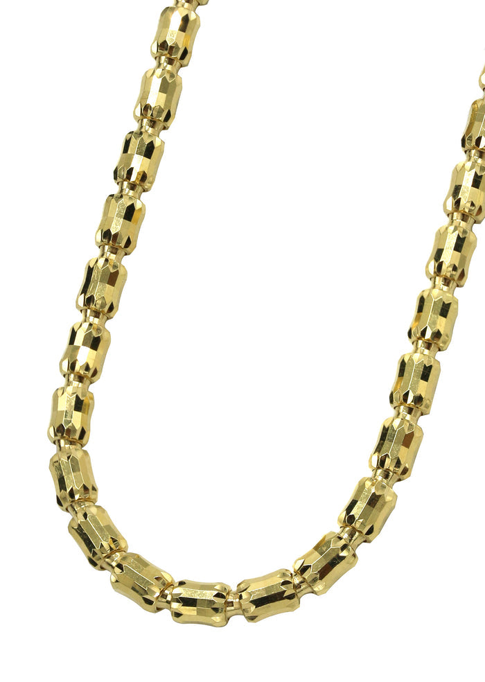 Silver Chain - Mens Gold Chain / Barrel Chain / 4 MM