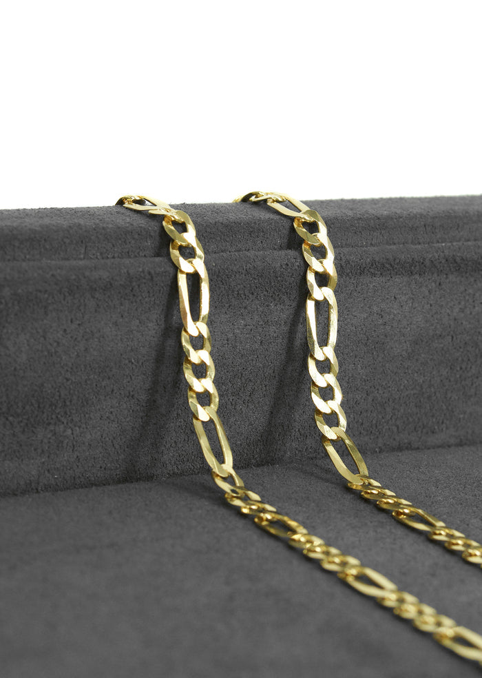 Silver Chain - Mens Gold Chain / Figaro Chain / 5 MM