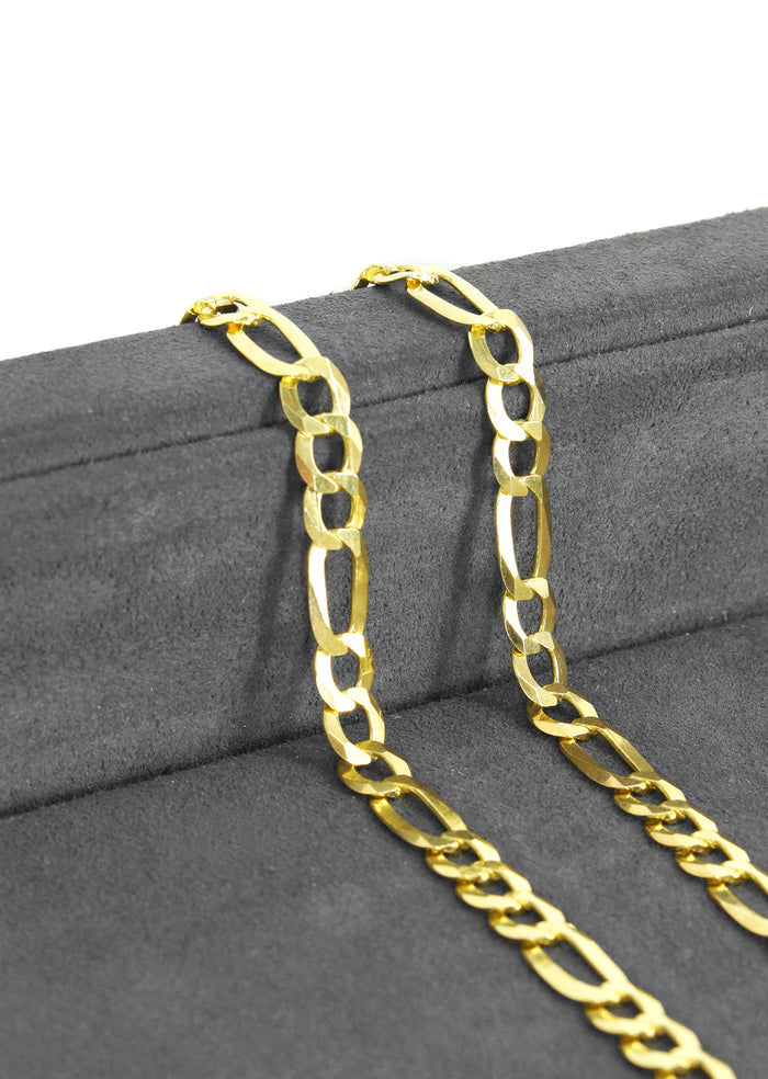 Silver Chain - Mens Gold Chain / Figaro Chain / 5.6 MM