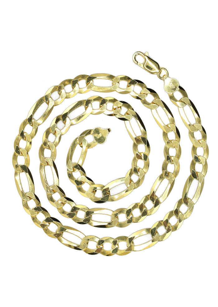 Silver Chain - Mens Gold Chain / Figaro Chain