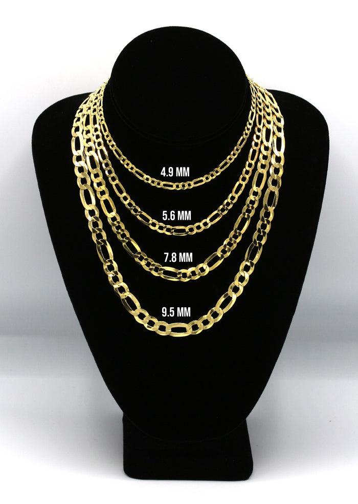 Silver Chain - Mens Gold Chain / Figaro Chain