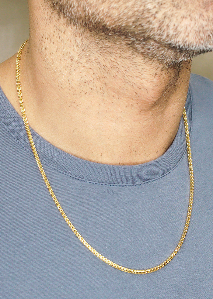 Silver Chain - Mens Gold Chain / Franco Chain / 2.5 MM