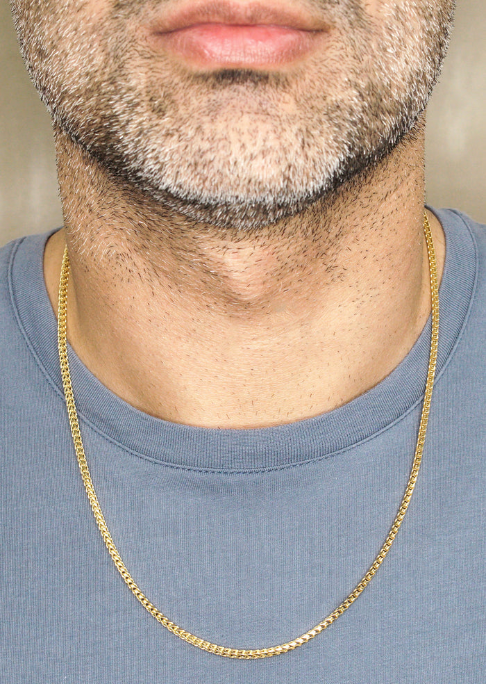 Silver Chain - Mens Gold Chain / Franco Chain / 2.5 MM
