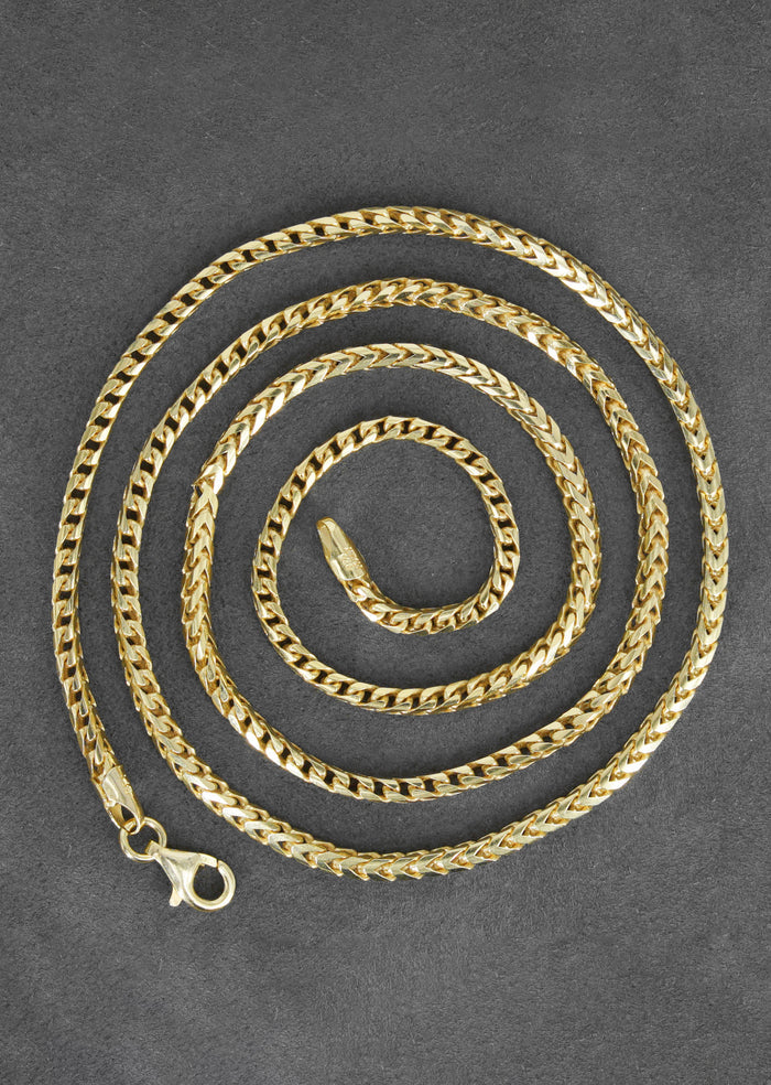 Silver Chain - Mens Gold Chain / Franco Chain / 2.5 MM