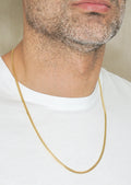 Silver Chain - Mens Gold Chain / Miami Cuban Link Chain / 3.5 MM