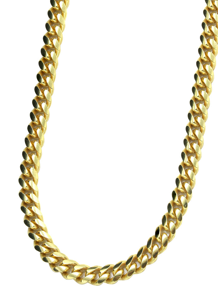Silver Chain - Mens Gold Chain / Miami Cuban Link Chain / 3.5 MM