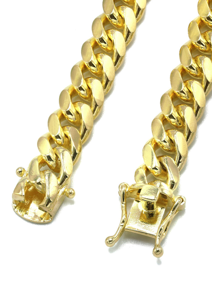 Silver Chain - Mens Gold Chain / Miami Cuban Link Chain