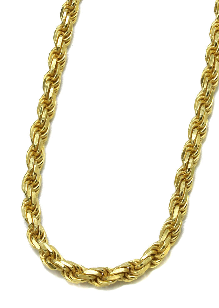 Silver Chain - Mens Gold Chain / Rope Chain